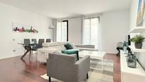 Living room of Flat to rent in  Barcelona Capital  with Air Conditioner, Parquet flooring and Furnished