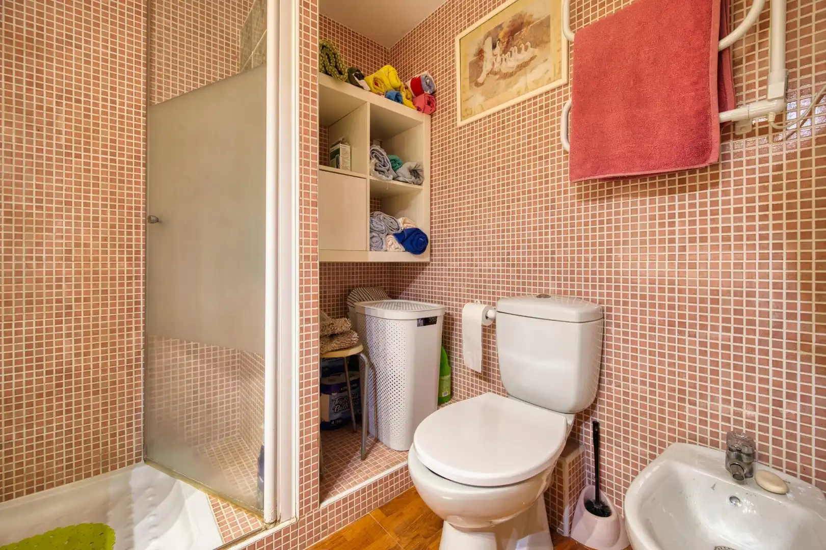 Baño de Casa adosada en venta en Mairena del Aljarafe con Aire acondicionado, Terraza y Trastero