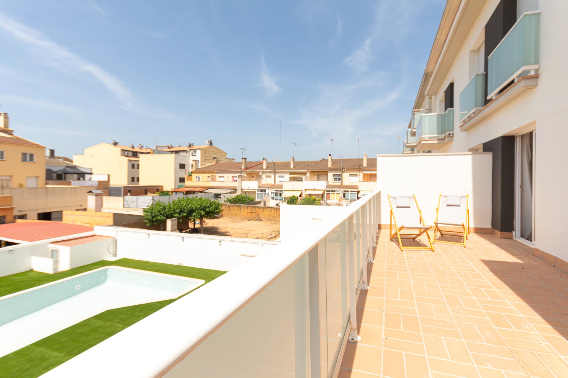 Terrace of Flat for sale in Sant Martí Sarroca  with Parquet flooring, Terrace and Oven