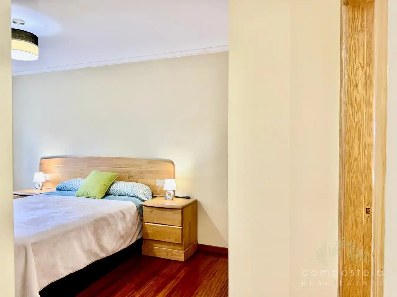 Schlafzimmer von Wohnung zur Miete in Vilagarcía de Arousa mit Heizung, Parkett und Terrasse