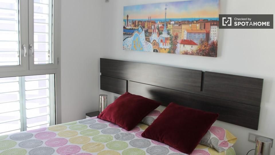 Bedroom of Flat to rent in  Barcelona Capital  with Air Conditioner, Heating and Furnished
