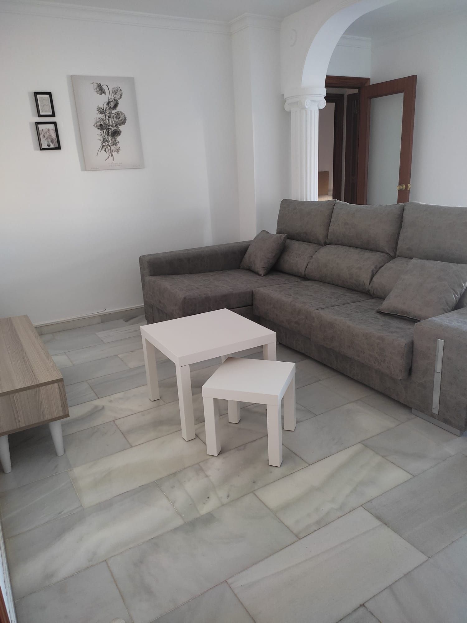 Sala de estar de Piso en venta en Málaga Capital con Aire acondicionado, Terraza y Amueblado