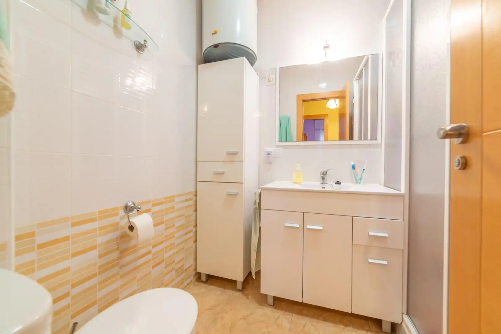Bany de Apartament en venda en San Javier amb Aire condicionat, Jardí privat i Terrassa