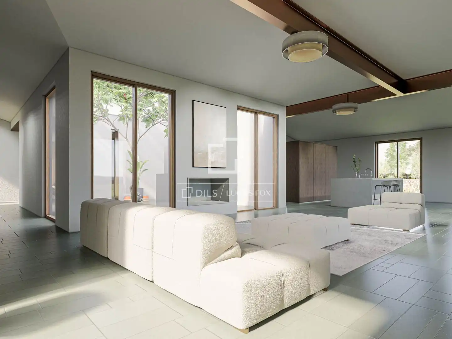 Wohnzimmer von Grundstücke zum Verkauf in Ses Salines