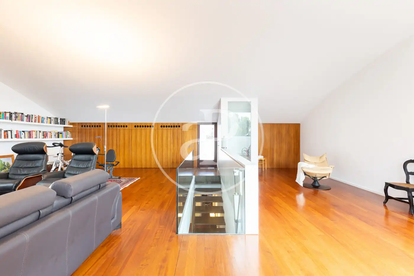 Living room of Houses for sale in Sant Cugat del Vallès  with Air Conditioner, Heating and Private garden