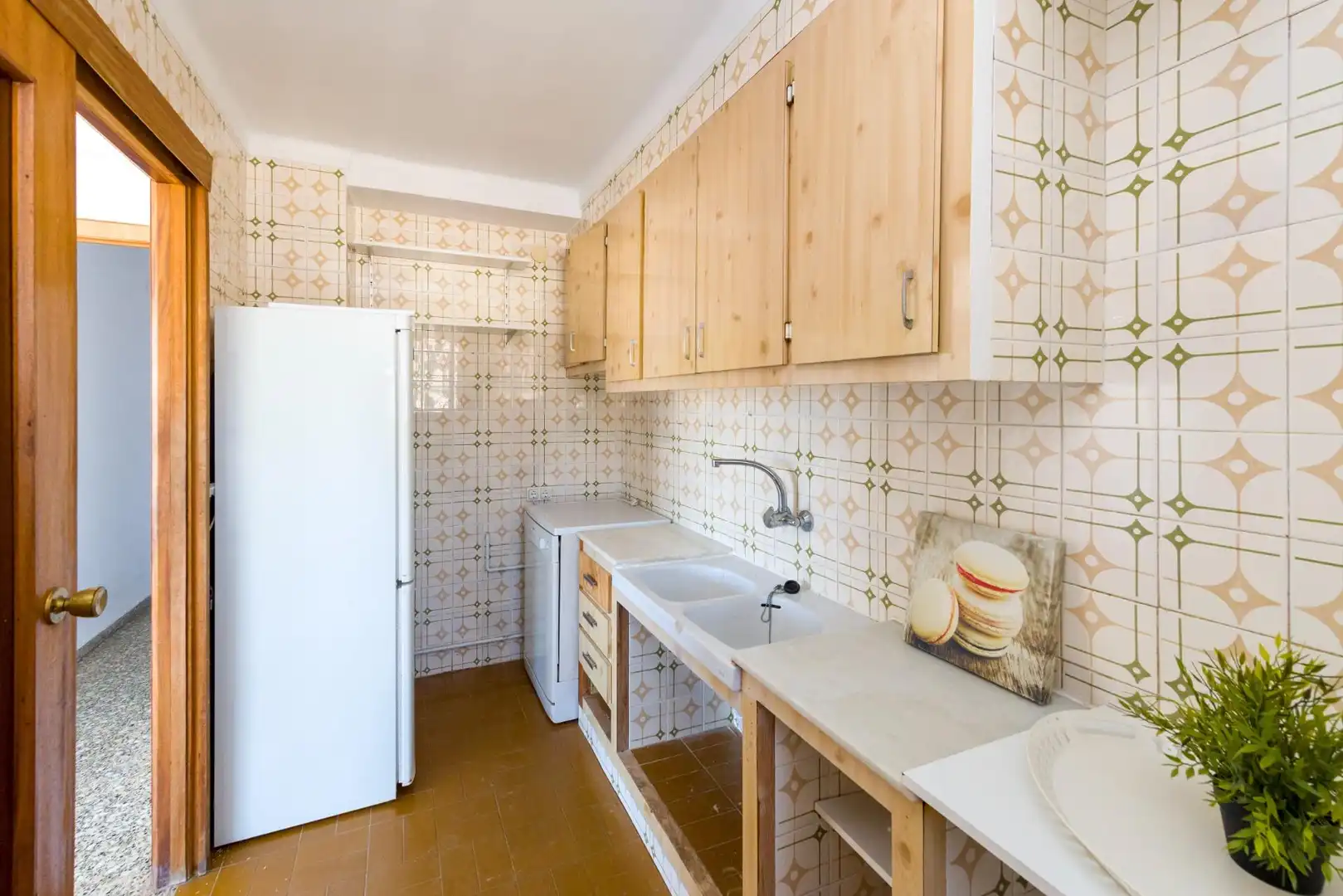 Cuina de Apartament en venda en Benicasim / Benicàssim amb Jardí privat, Terrassa i Traster