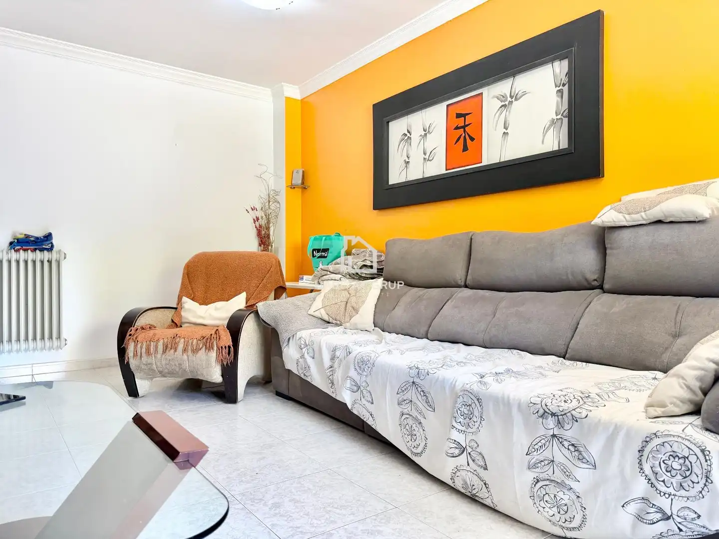 Sala d'estar de Pis en venda en Girona amb Aire condicionat, Calefacció i Terrassa