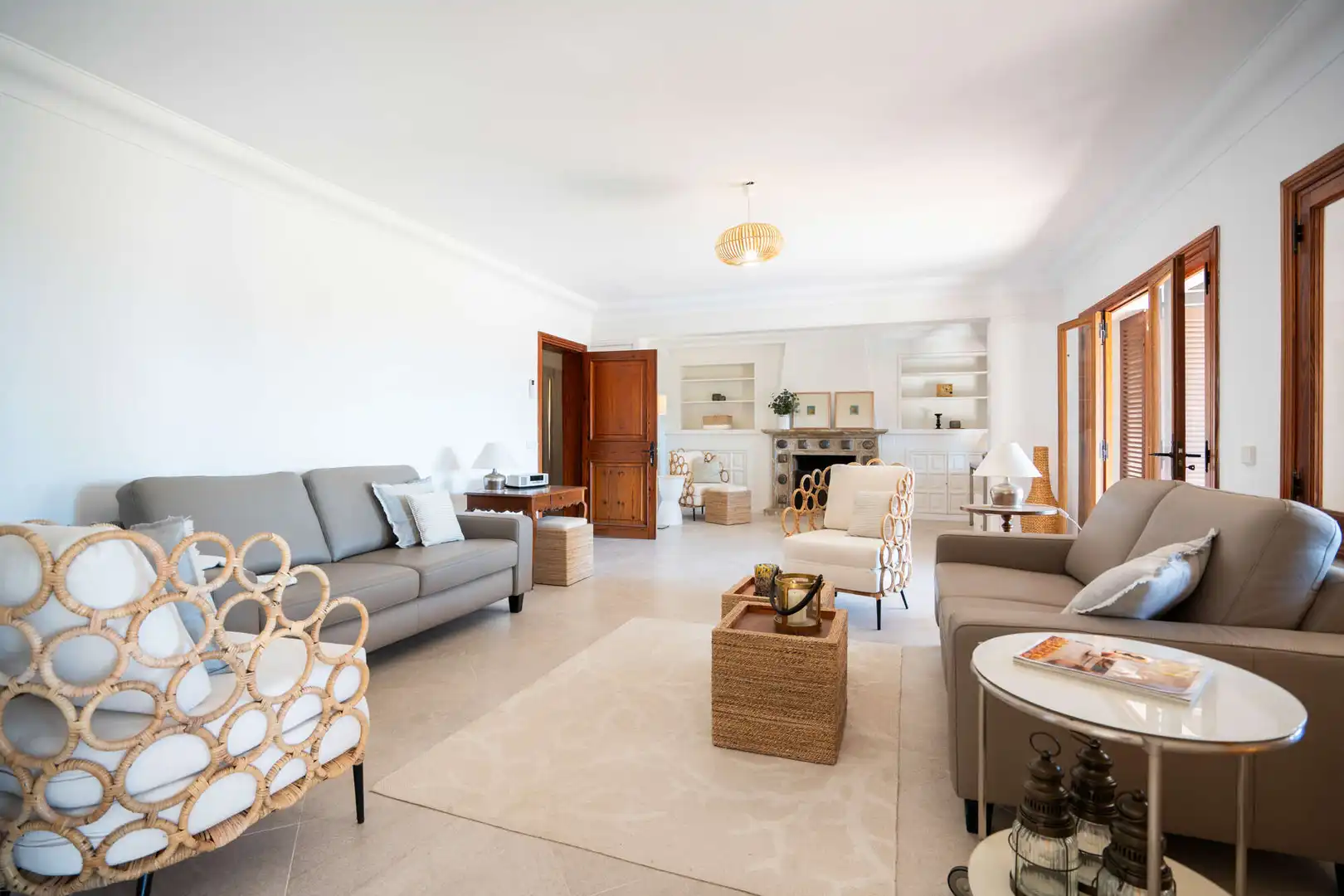 Living room of Houses for sale in Valldemossa  with Air Conditioner, Terrace and Furnished