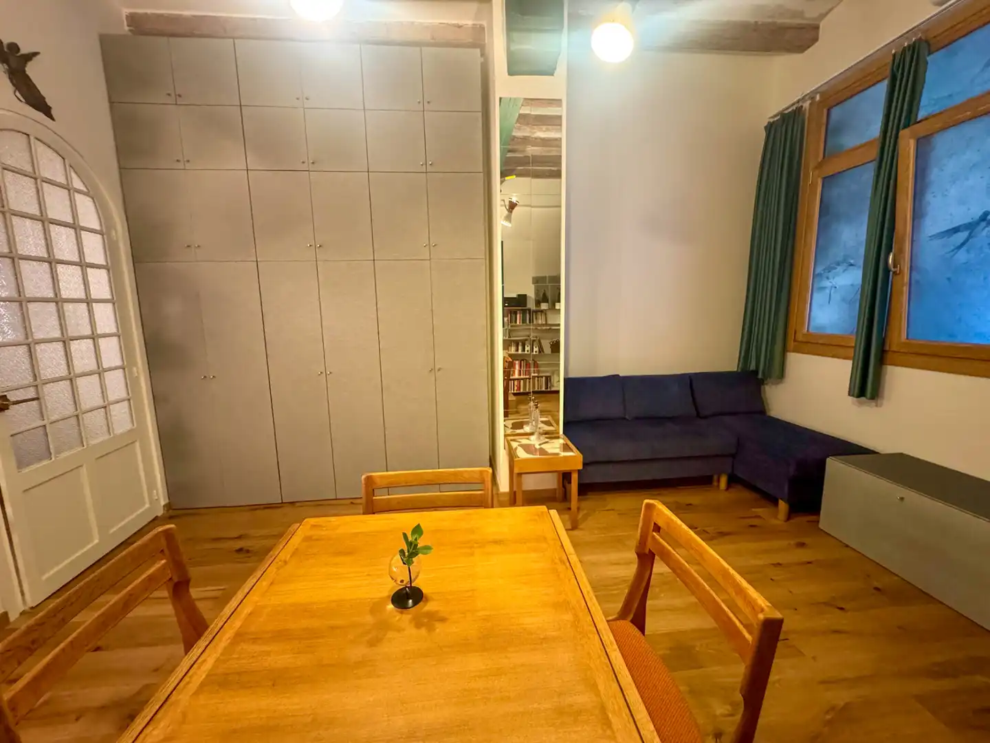 Dining room of Lofts for sale in Barcelona  with Air Conditioner, Private garden and Parquet flooring
