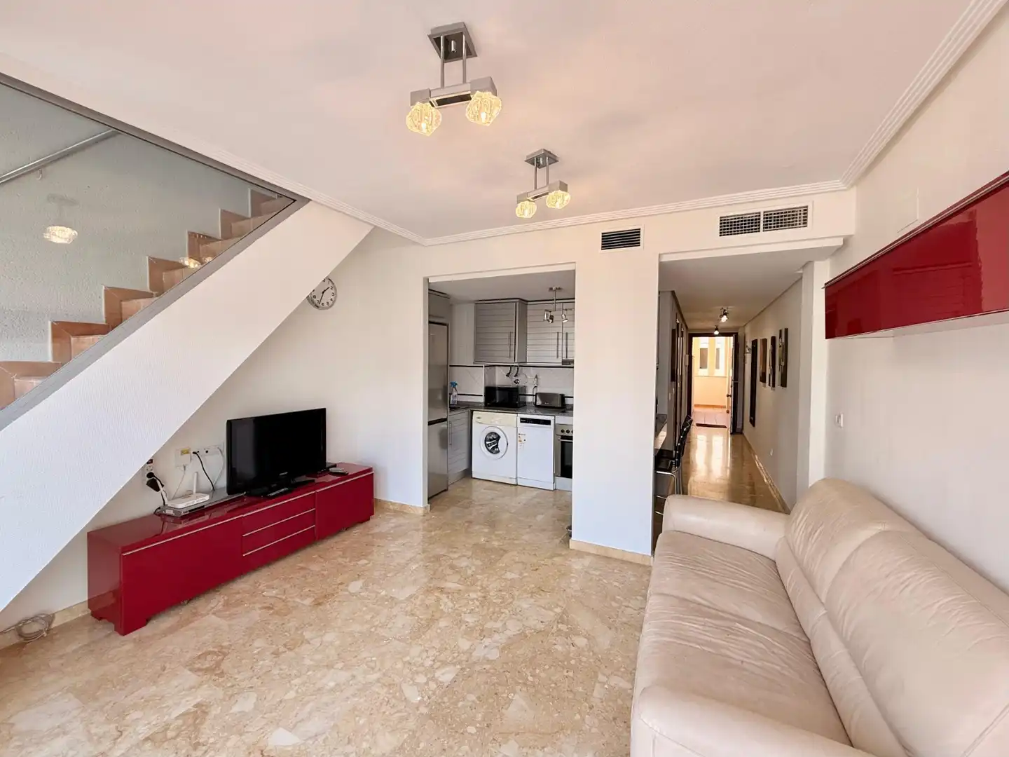 Living room of Attic for rent in Torrevieja  with Heating, Furnished and TV
