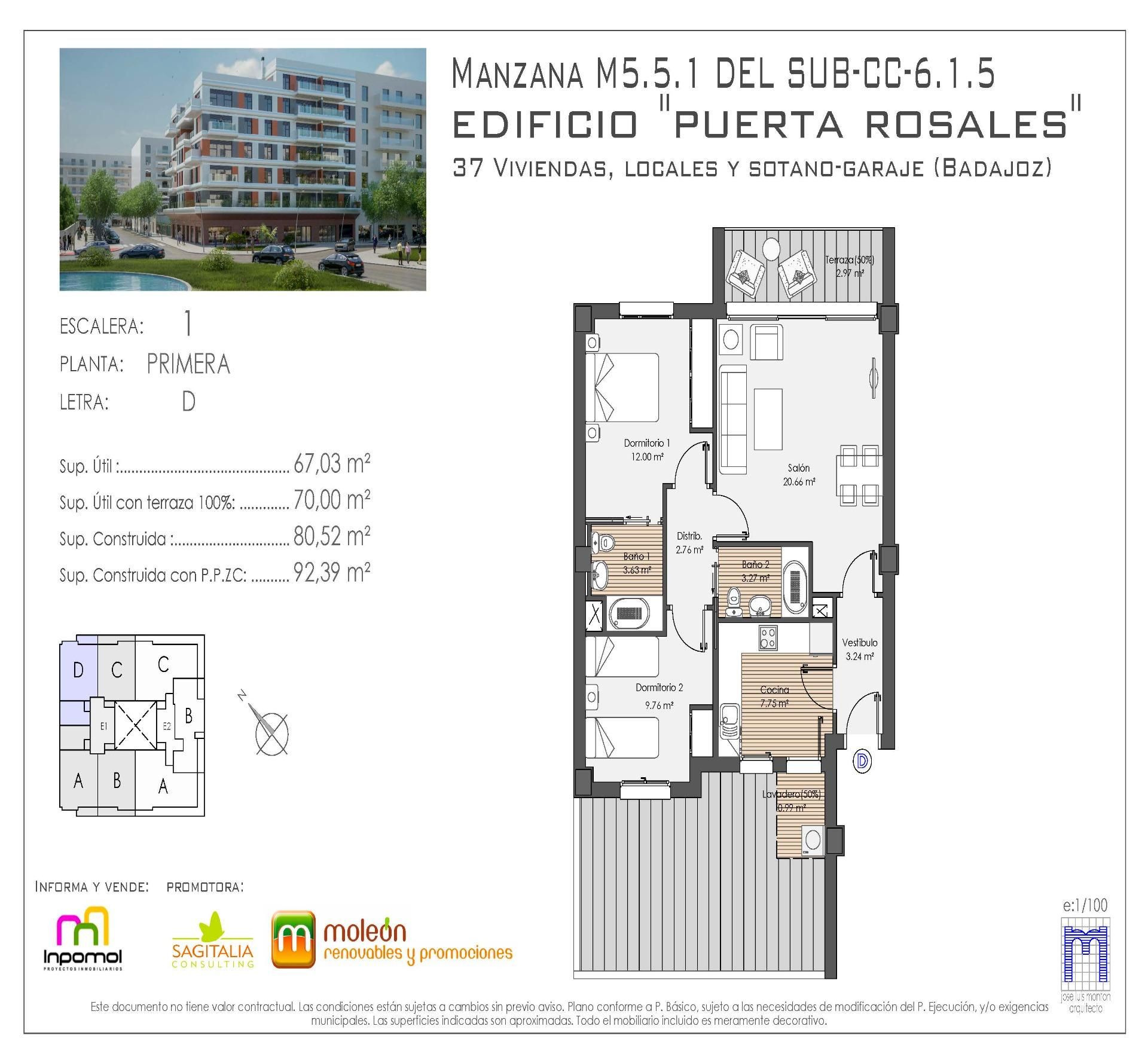 Apartament en venda en Badajoz Capital amb Aire condicionat, Calefacció i Jardí privat