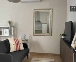 Living room of Flat to rent in  Madrid Capital  with Air Conditioner, Heating and Furnished