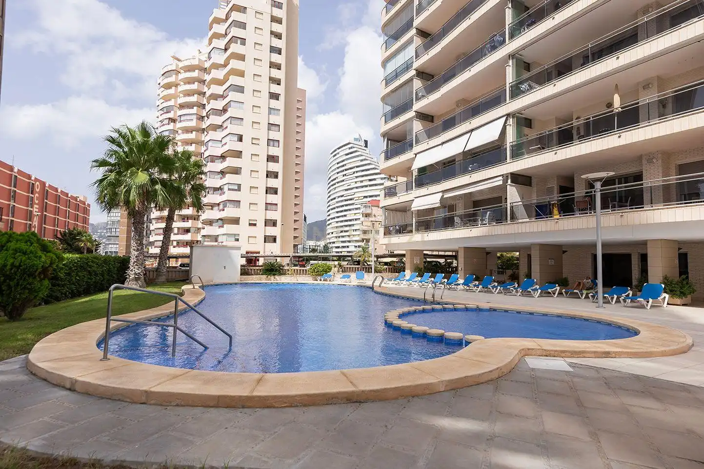 Piscina de Apartamento de alquiler en Calpe / Calp con Aire acondicionado y Piscina comunitaria