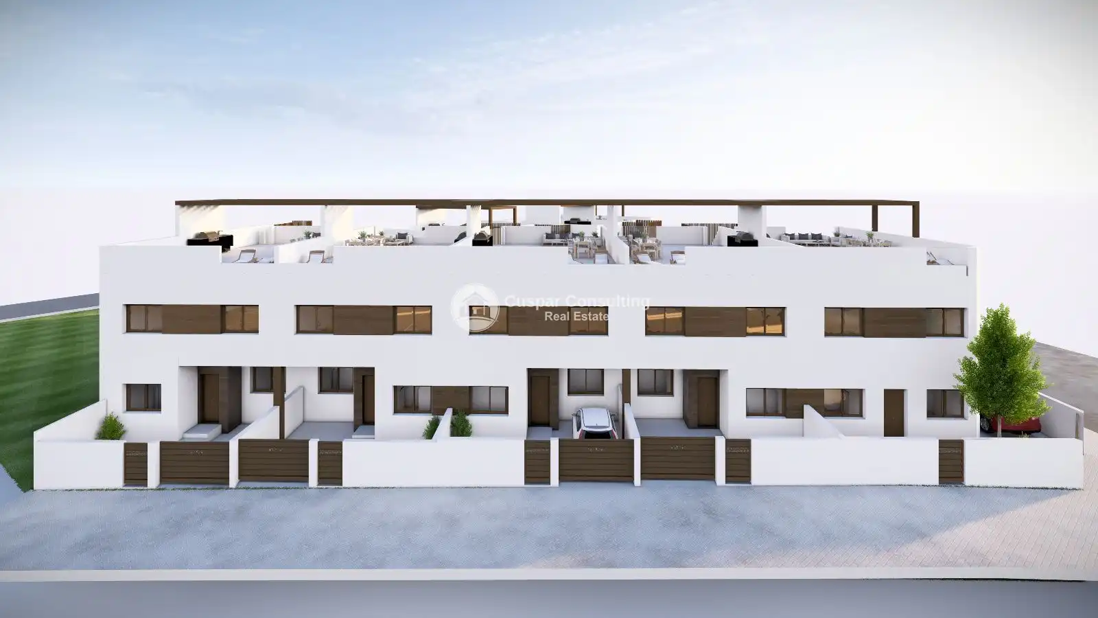 Vista exterior de Àtic en venda en Pilar de la Horadada amb Calefacció, Terrassa i Piscina