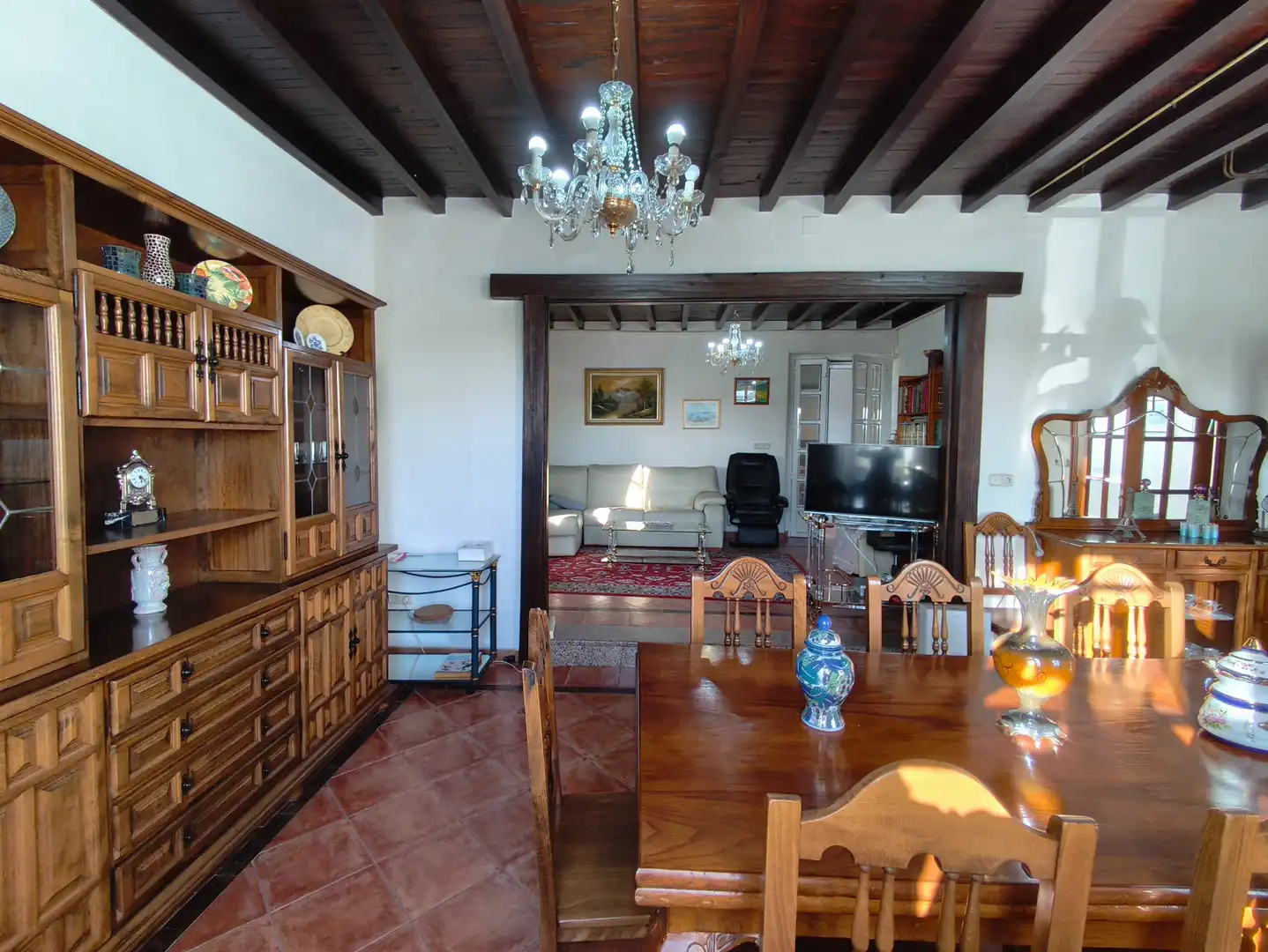 Dining room of Houses for sale in Vedra  with Heating, Private garden and Terrace