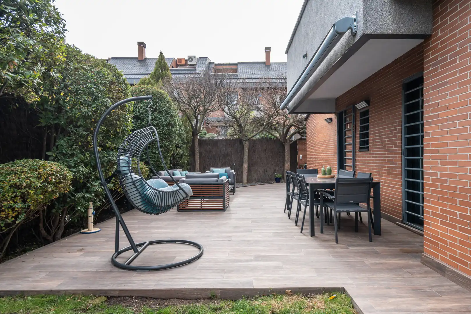 Terraza de Casa adosada en venta en Las Rozas de Madrid con Aire acondicionado, Calefacción y Jardín privado