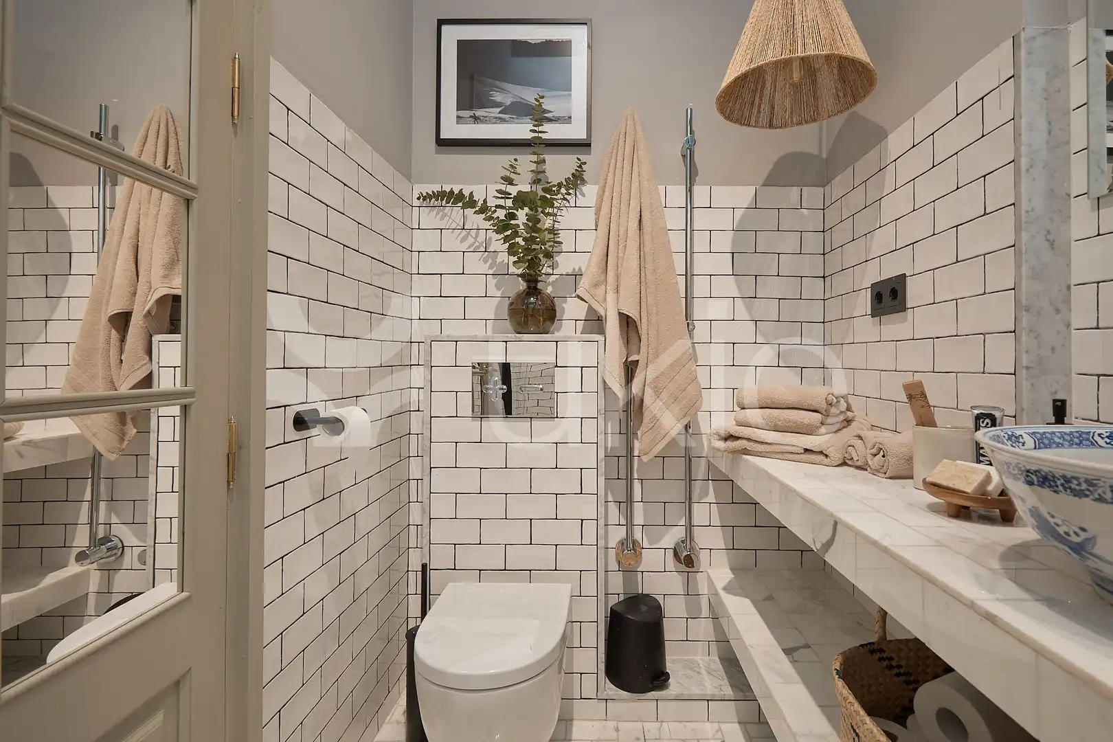 Bany de Apartament de lloguer en Barcelona amb Aire condicionat, Calefacció i Terrassa