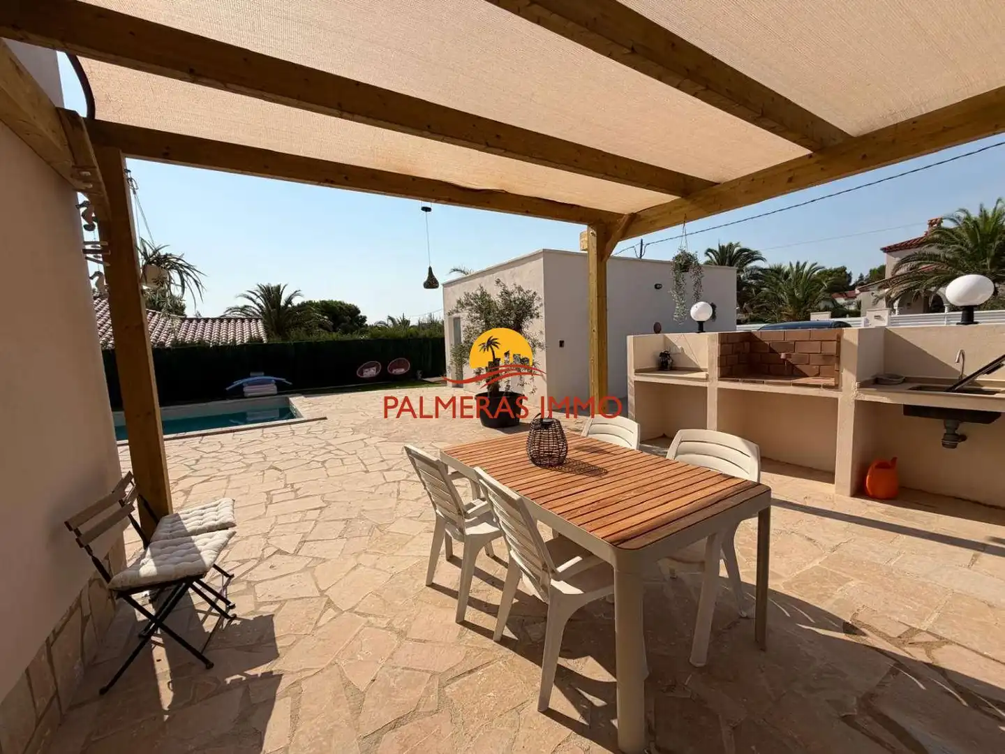 Terrasse von Haus oder Chalet zum Verkauf in L'Ametlla de Mar  mit Schwimmbad
