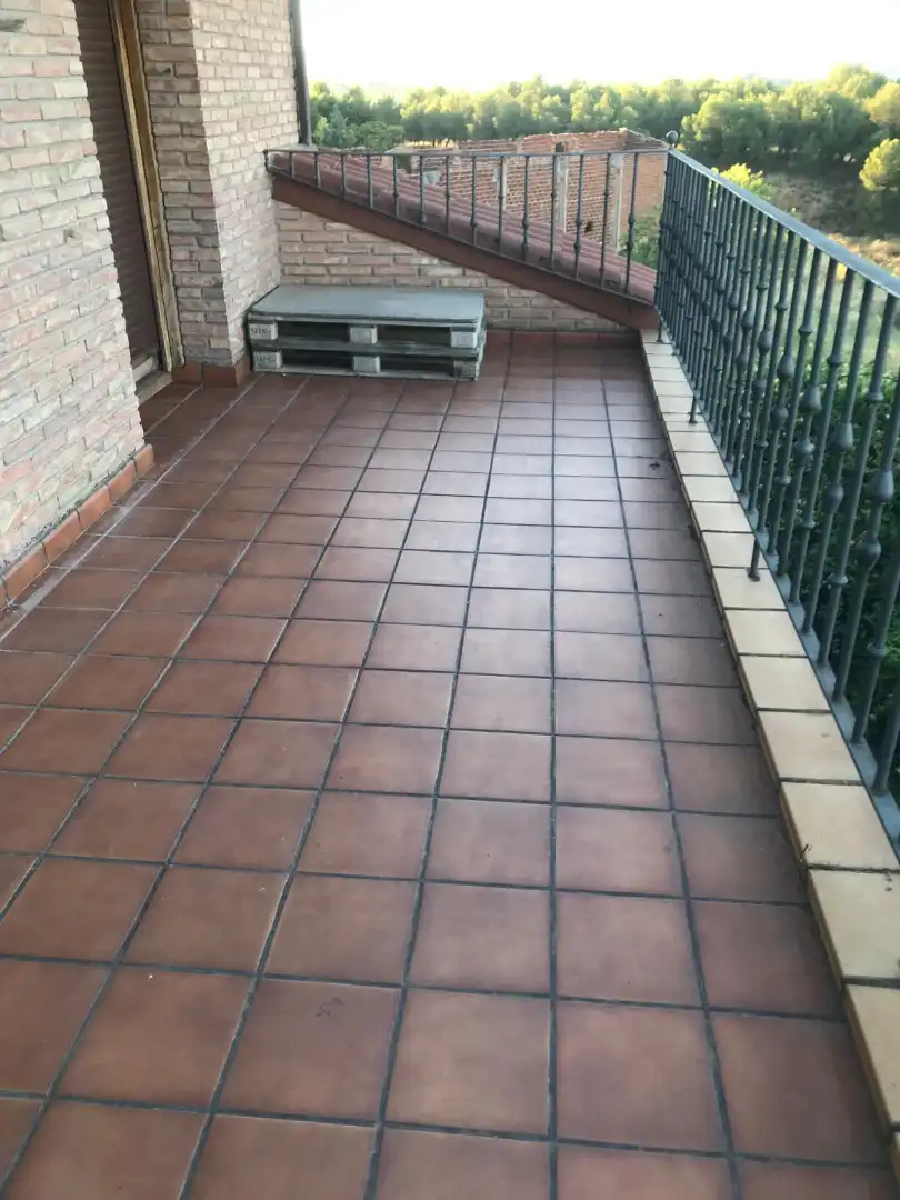 Terraza de Finca rústica de alquiler en Navarrete con Calefacción, Jardín privado y Parquet