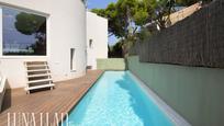 Exterior view of House or chalet for sale in Castelldefels  with Air Conditioner and Swimming Pool