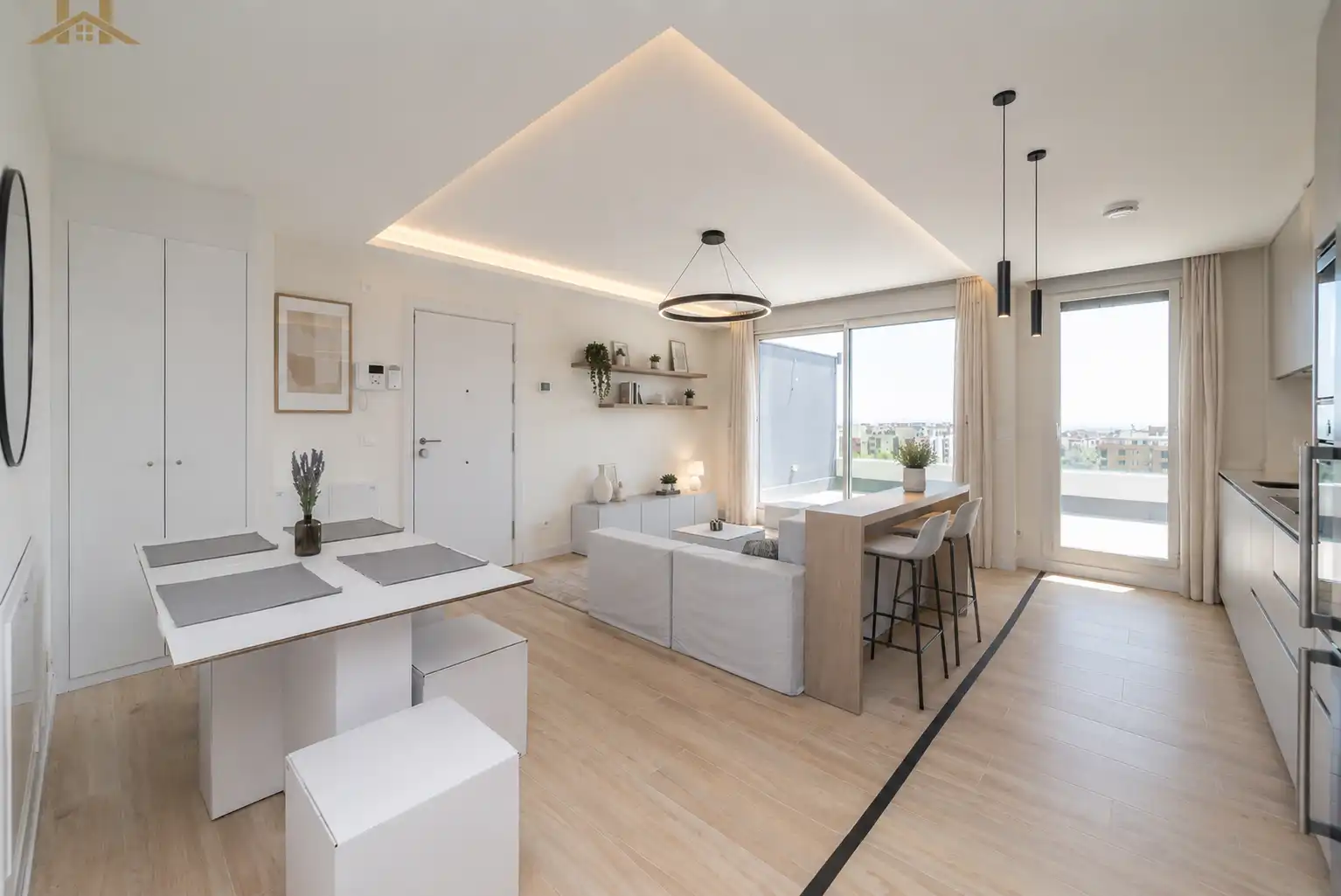 Living room of Attic for sale in Leganés  with Air Conditioner, Heating and Terrace