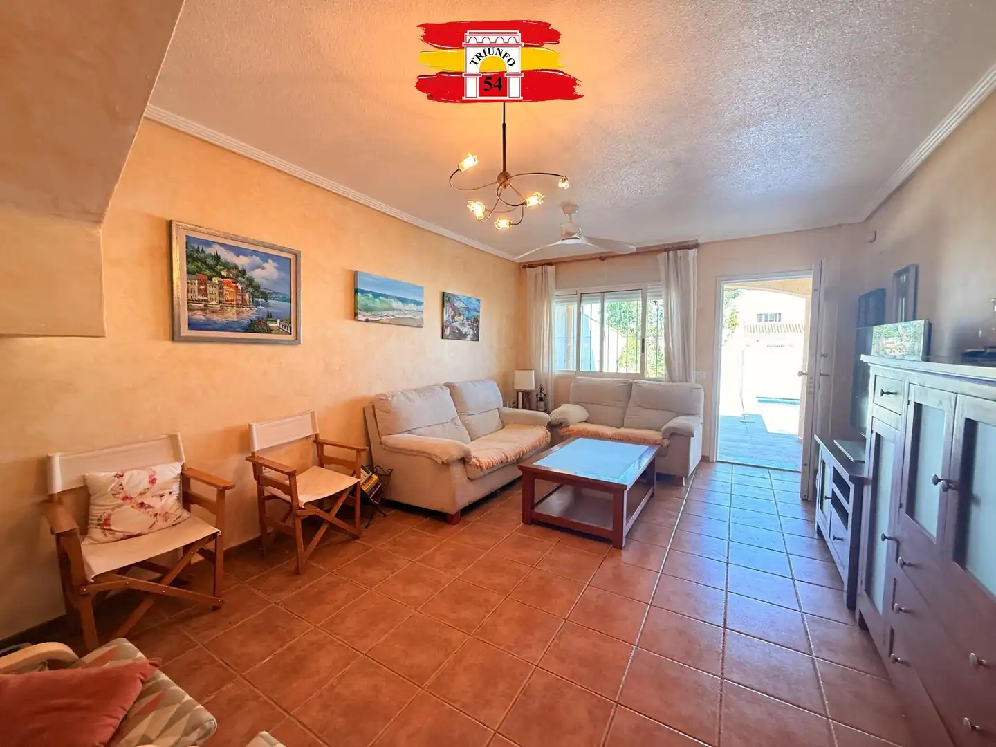 Sala de estar de Casa adosada en venta en Pilar de la Horadada con Aire acondicionado, Calefacción y Jardín privado