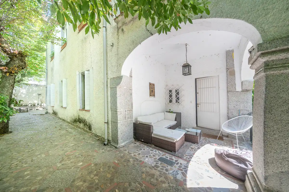 Terraza de Finca rústica en venta en El Escorial con Jardín privado, Parquet y Terraza