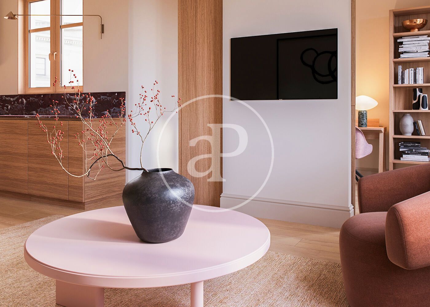 Living room of Flat for sale in  Barcelona Capital  with Heating
