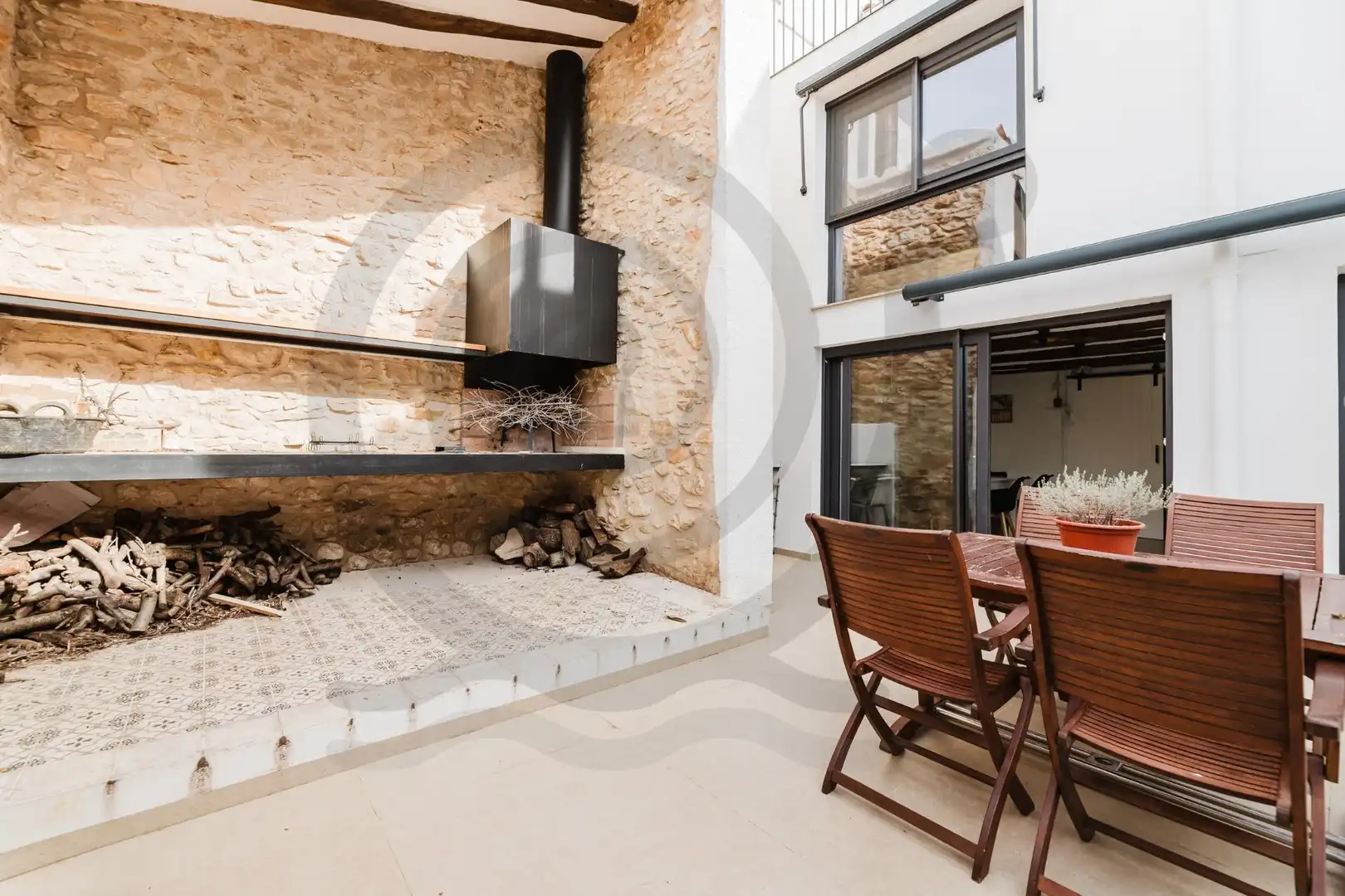 Terrasse von Haus oder Chalet zum Verkauf in Castellón de la Plana / Castelló de la Plana mit Klimaanlage, Heizung und Terrasse