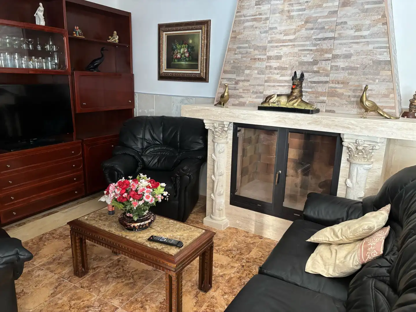 Living room of Houses for rent in Villarrobledo  with Terrace, Furnished and Oven