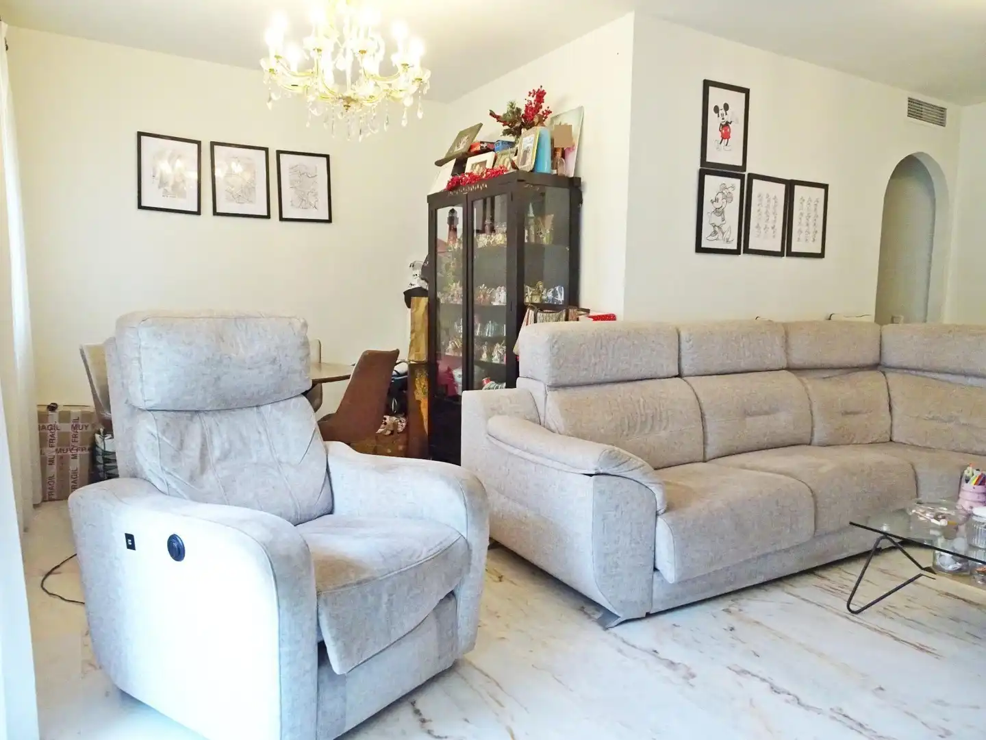 Sala de estar de Piso en venta en Málaga con Aire acondicionado, Terraza y Amueblado