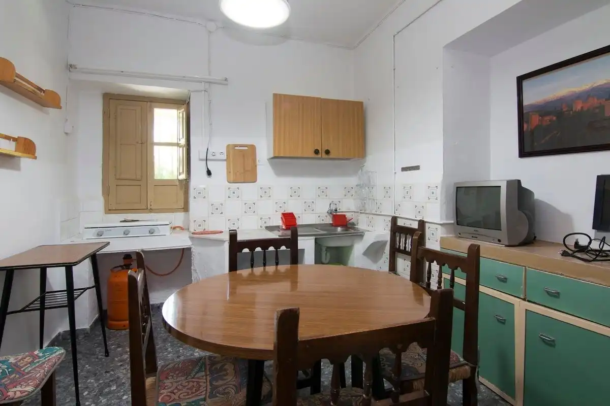 Cocina de Finca rústica en venta en Güéjar Sierra con Jardín privado, Terraza y Piscina