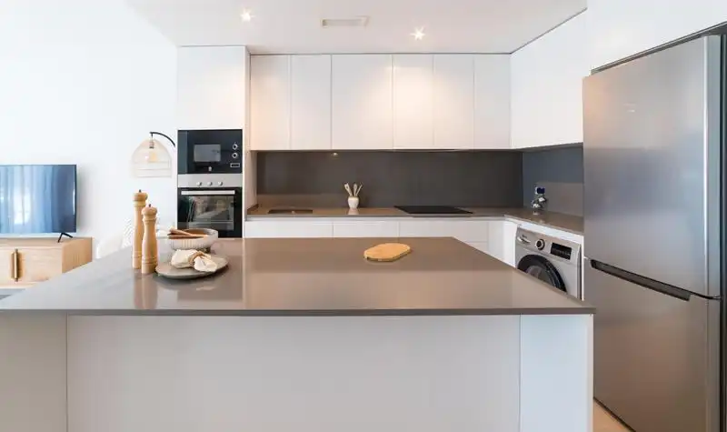 Kitchen of Flat for sale in Estepona  with Air Conditioner, Heating and Private garden