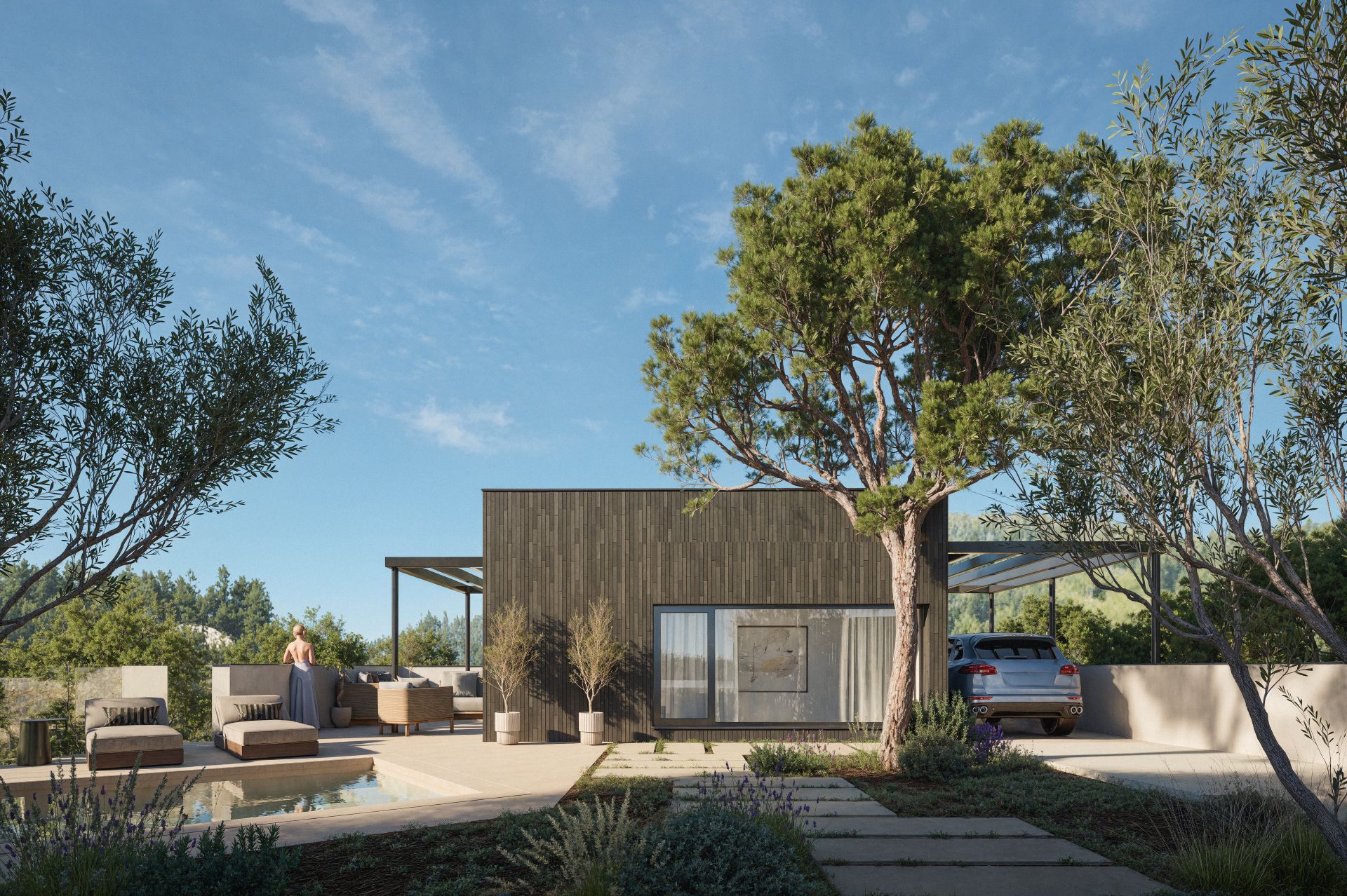 Vista exterior de Casa o xalet en venda en Sant Cugat del Vallès amb Aire condicionat, Calefacció i Jardí privat