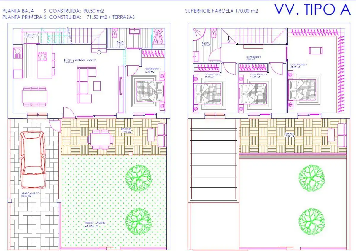 Houses for sale in Carcaboso  with Private garden, Terrace and Balcony