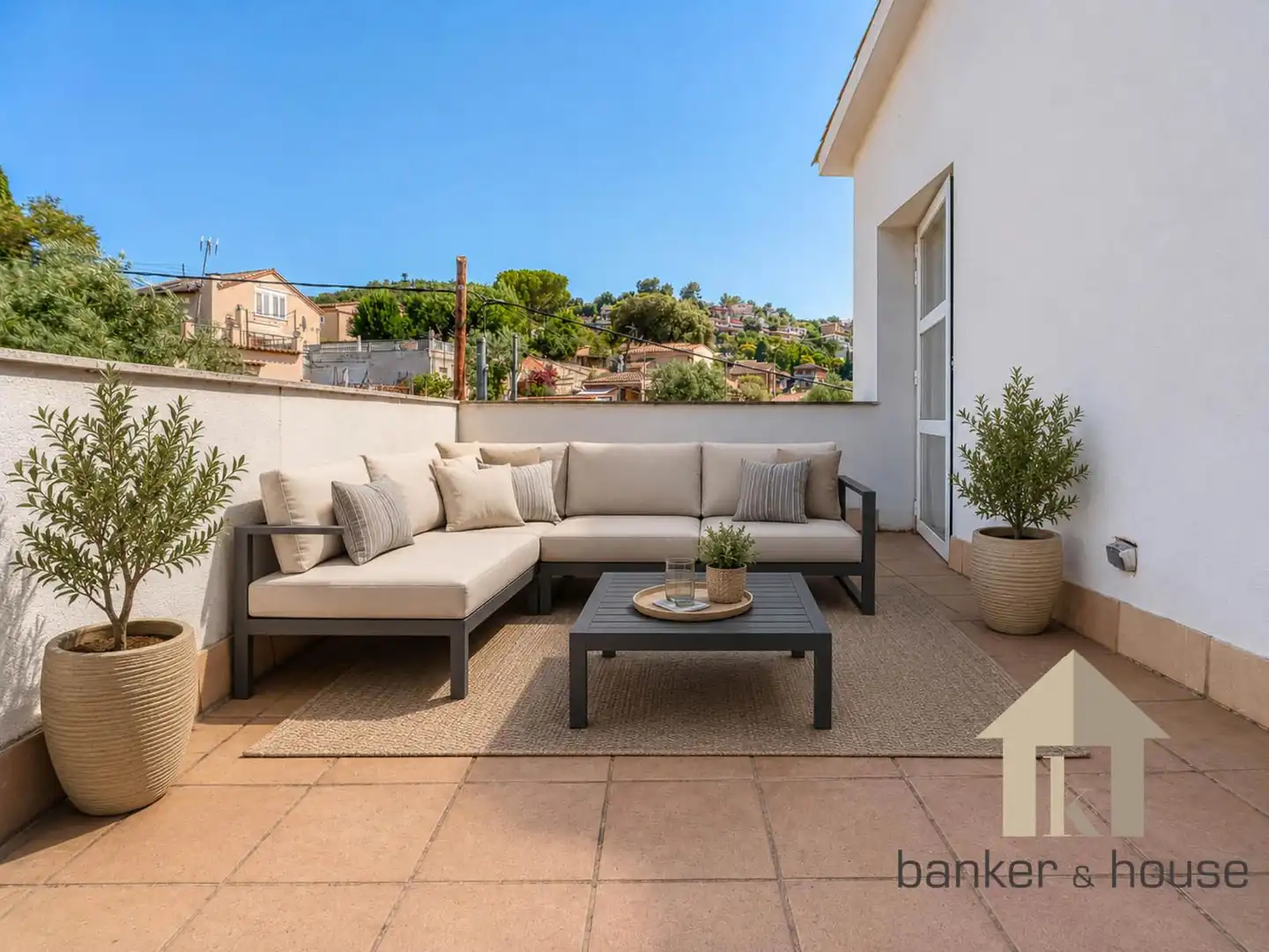 Terraza de Casa adosada en venta en Cerdanyola del Vallès con Aire acondicionado, Jardín privado y Terraza