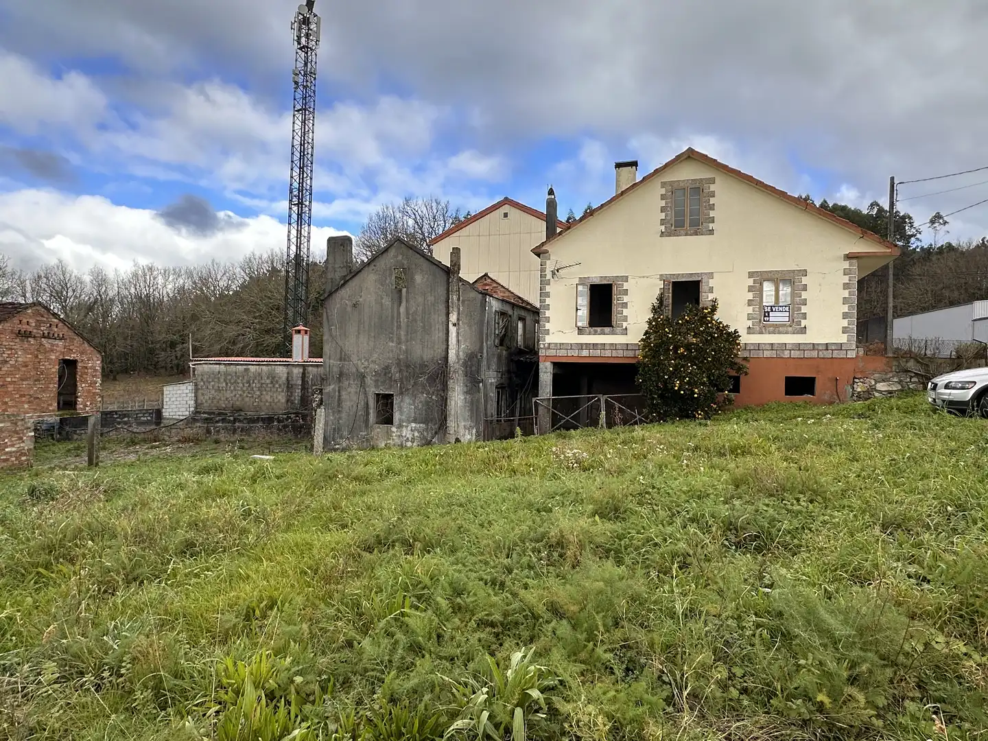 Vista exterior de Casa adosada en venta en Negreira con Jardín privado
