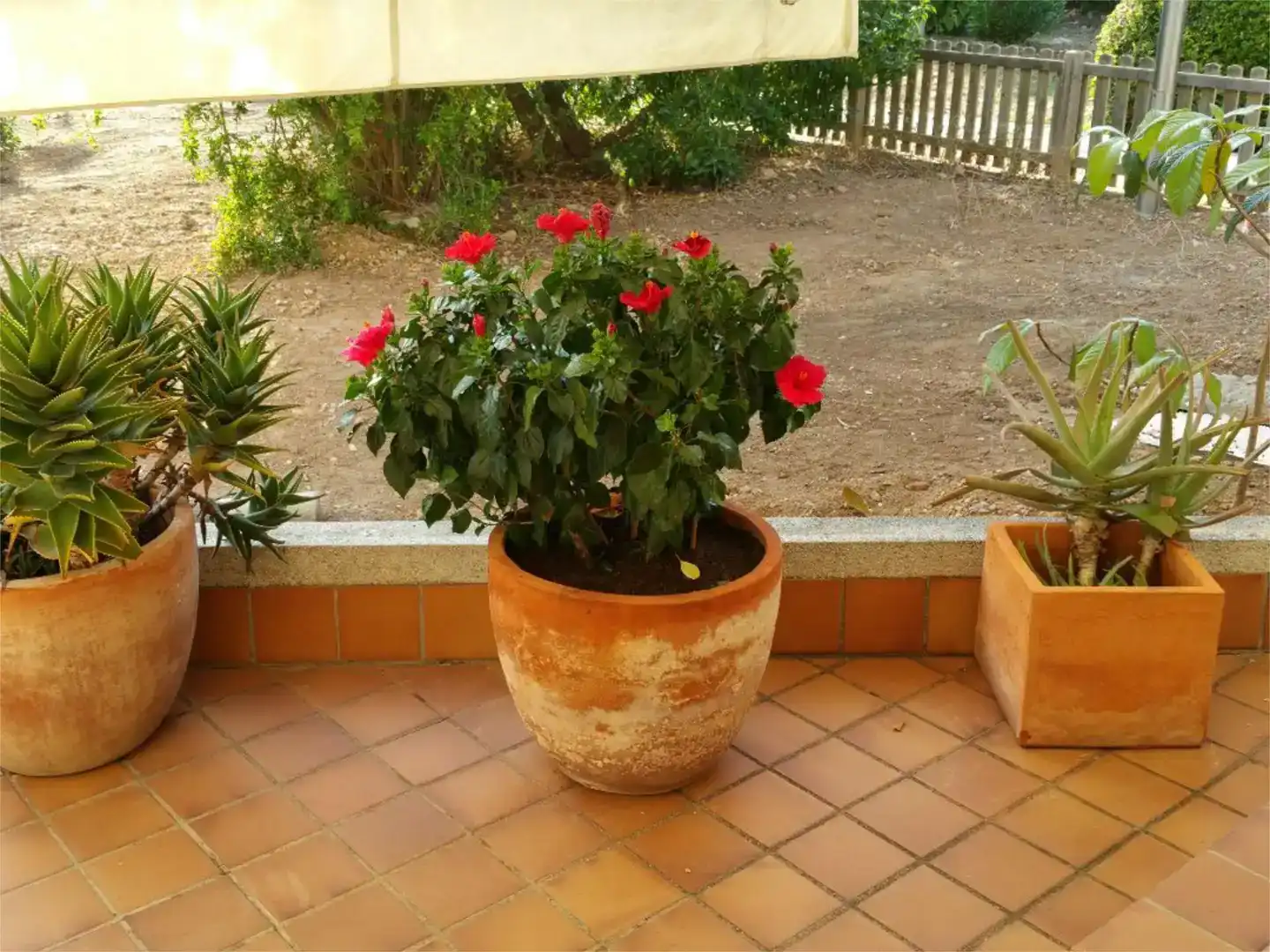 Terrassa de Casa adosada de lloguer en Sitges amb Aire condicionat, Jardí privat i Piscina