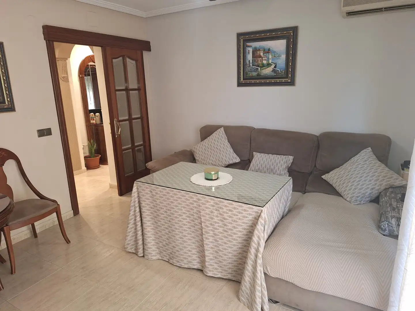 Sala de estar de Piso en venta en San Vicente del Raspeig / Sant Vicent del Raspeig con Aire acondicionado, Amueblado y Horno