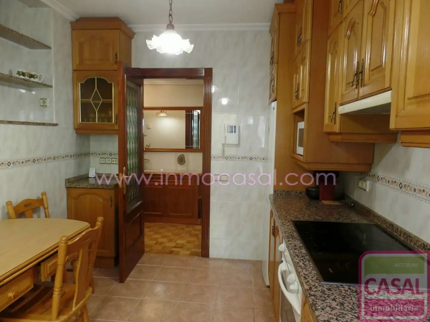 Küche von Wohnung zur Miete in Oviedo  mit Heizung, Terrasse und Möbliert