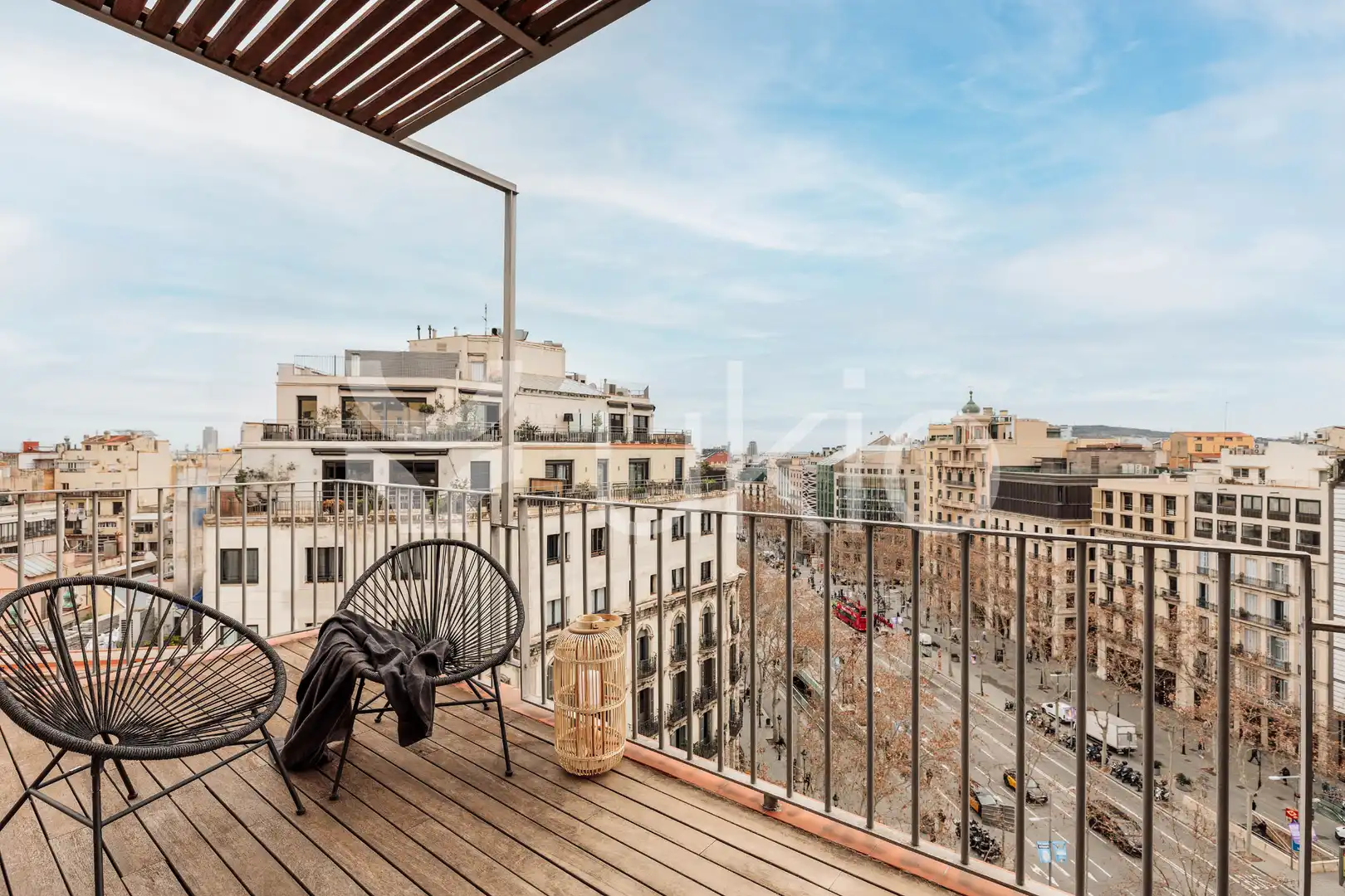 Terraza de Apartamento de alquiler en Barcelona con Aire acondicionado, Calefacción y Terraza