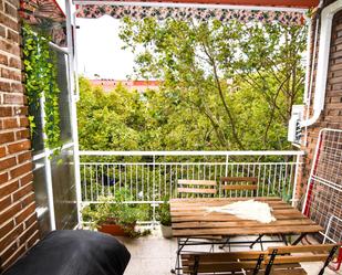 Balcony of Flat for sale in  Madrid Capital  with Air Conditioner, Heating and Terrace