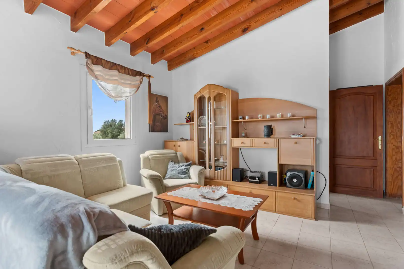 Wohnzimmer von Country house zum Verkauf in Manacor mit Klimaanlage, Heizung und Terrasse
