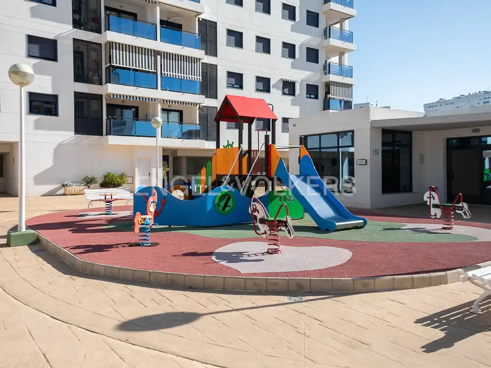 Exterior view of Flat for rent in La Pobla de Farnals  with Air Conditioner, Heating and Private garden