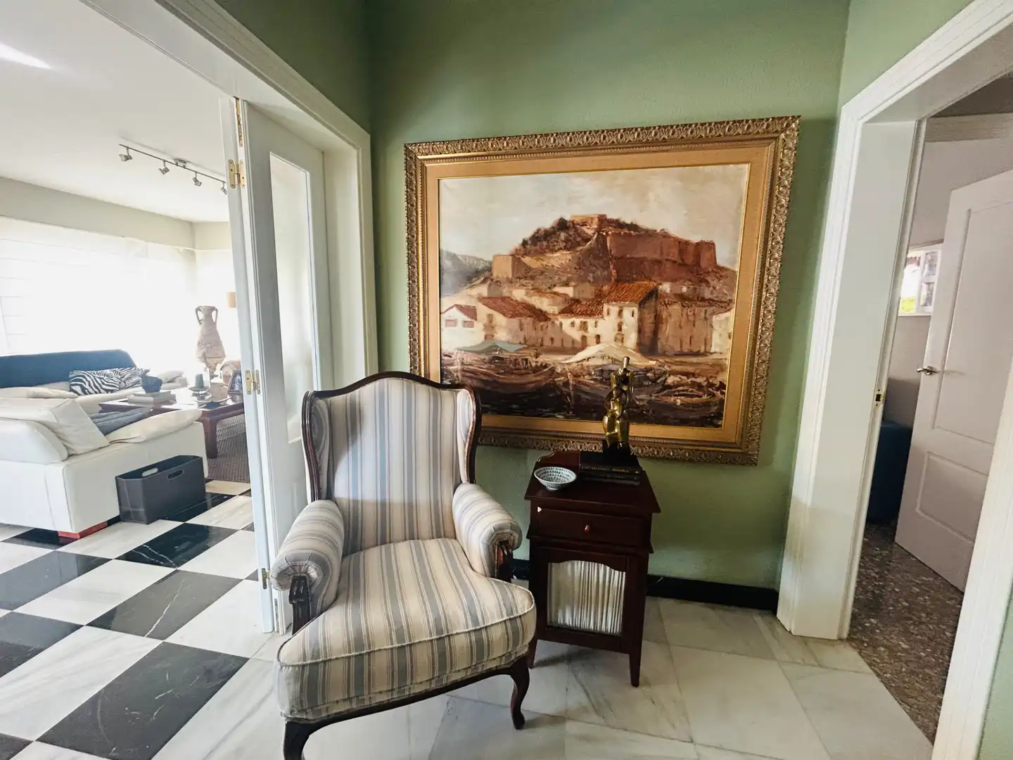 Sala de estar de Casa o chalet en venta en Dénia con Aire acondicionado, Calefacción y Jardín privado