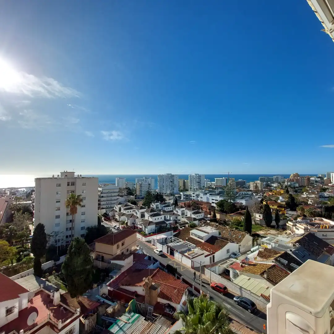 Außenansicht von Wohnung zur Miete in Benalmádena mit Klimaanlage, Möbliert und Gemeinschaftspool