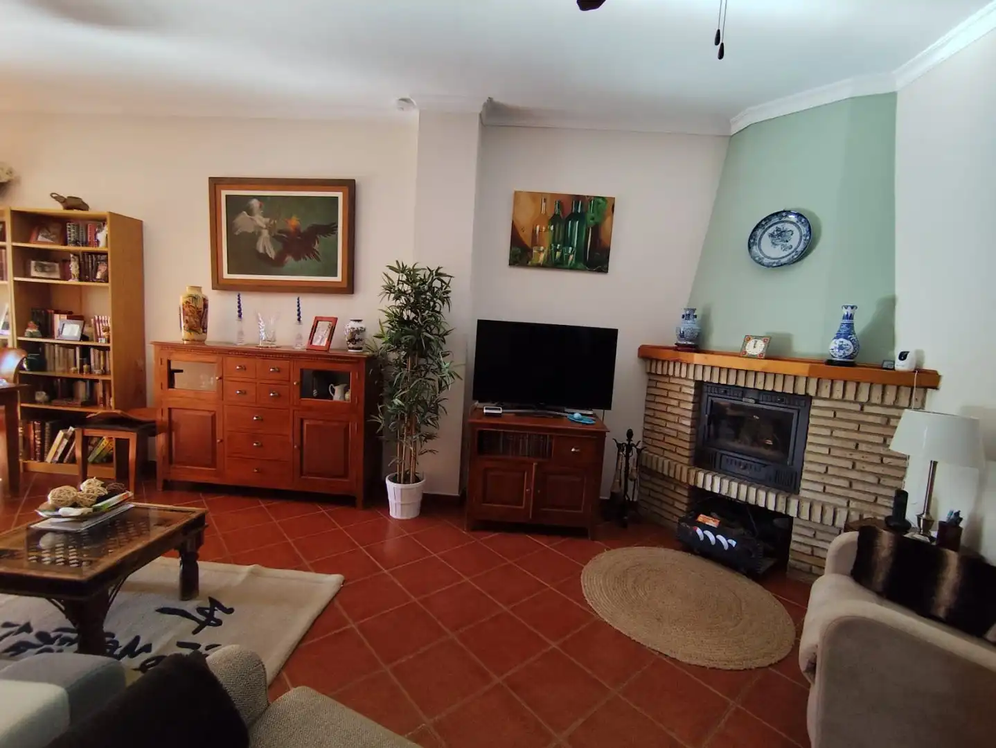 Sala d'estar de Casa o xalet en venda en Hinojos amb Aire condicionat, Calefacció i Jardí privat