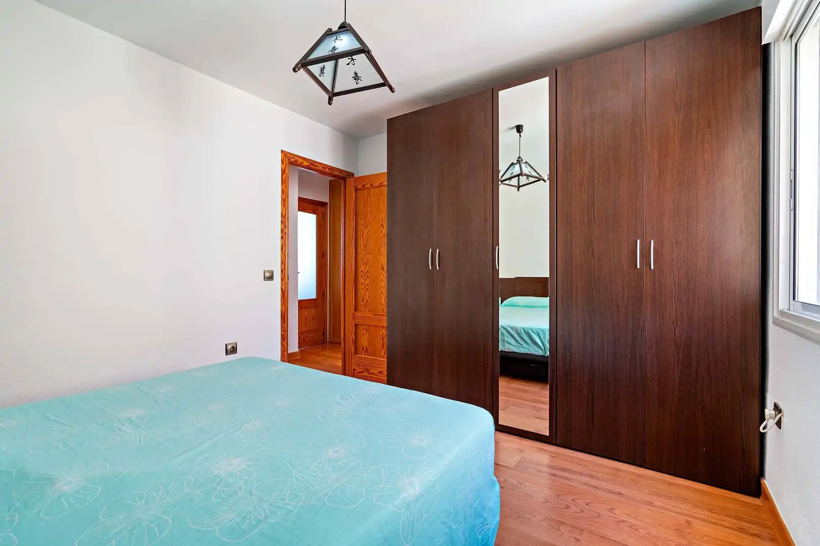 Bedroom of Flat for sale in Roquetas de Mar  with Air Conditioner, Parquet flooring and Terrace