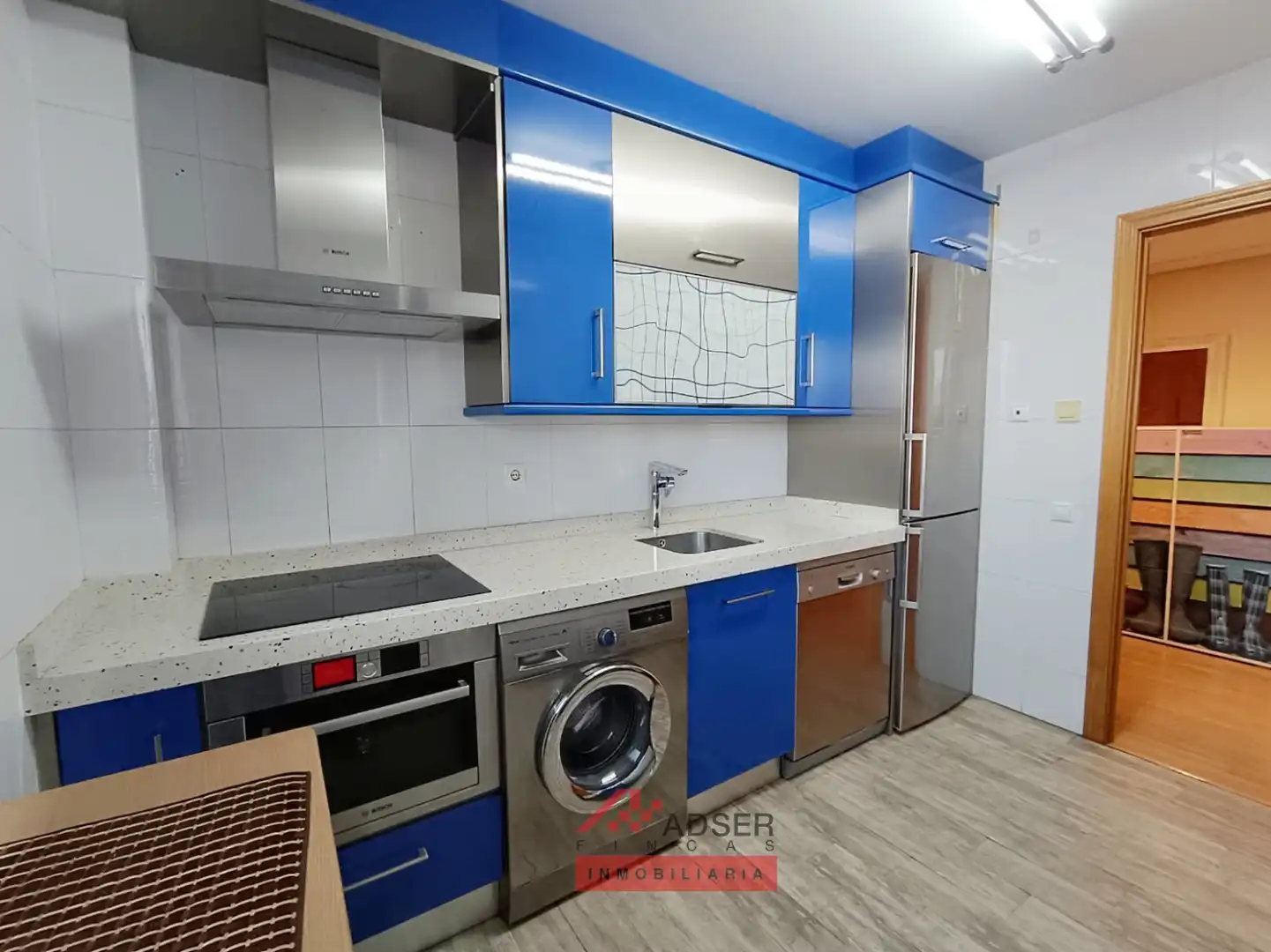 Kitchen of Flat for rent in  Logroño  with Heating, Private garden and Parquet flooring