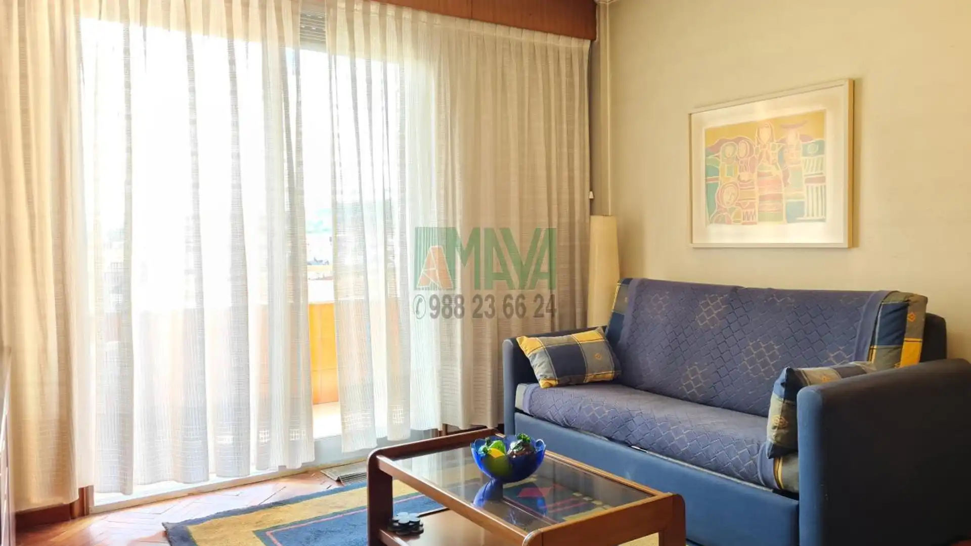 Sala de estar de Apartamento de alquiler en Ourense Capital  con Calefacción, Parquet y Trastero